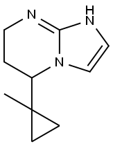 Imidazo[1,2-a]pyrimidine, 1,5,6,7-tetrahydro-5-(1-methylcyclopropyl)- Structural