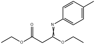 Propanoic acid, 3-ethoxy-3-[(4-methylphenyl)imino]-, ethyl ester Structural