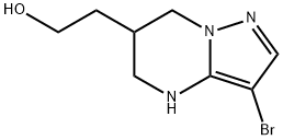 Pyrazolo[1,5-a]pyrimidine-6-ethanol, 3-bromo-4,5,6,7-tetrahydro- Structural
