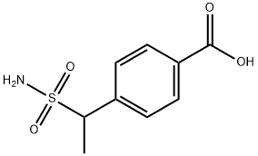 Benzoic acid, 4-[1-(aminosulfonyl)ethyl]- Structural