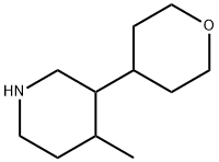 Piperidine, 4-methyl-3-(tetrahydro-2H-pyran-4-yl)- Structural