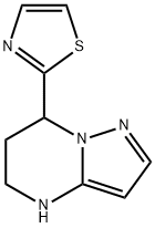 Pyrazolo[1,5-a]pyrimidine, 4,5,6,7-tetrahydro-7-(2-thiazolyl)- Structural