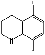 Quinoline, 8-chloro-5-fluoro-1,2,3,4-tetrahydro- Structural