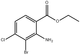 Benzoic acid, 2-amino-3-bromo-4-chloro-, ethyl ester Structural