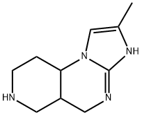 Imidazo[1,2-a]pyrido[3,4-e]pyrimidine, 3,5,5a,6,7,8,9,9a-octahydro-2-methyl- Structural