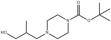 tert-butyl 4-(3-hydroxy-2-methylpropyl)piperazine-1-carboxylate Structural