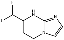 Imidazo[1,2-a]pyrimidine, 7-(difluoromethyl)-5,6,7,8-tetrahydro- Structural