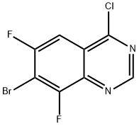 Quinazoline, 7-bromo-4-chloro-6,8-difluoro- Structural