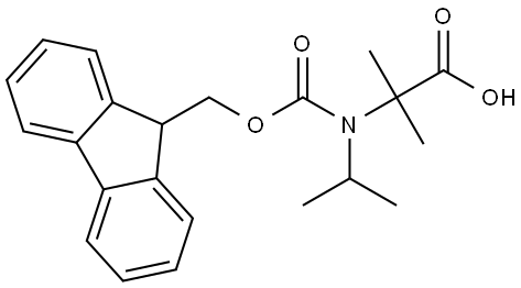 Alanine, N-[(9H-fluoren-9-ylmethoxy)carbonyl]-2-methyl-N-(1-methylethyl)- Structural