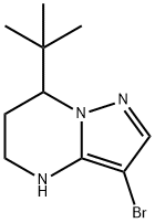 Pyrazolo[1,5-a]pyrimidine, 3-bromo-7-(1,1-dimethylethyl)-4,5,6,7-tetrahydro- Structural
