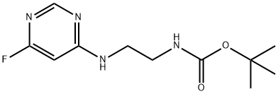 tert-butyl N-{2-[(6-fluoropyrimidin-4-yl)amino]ethyl}carbamate Structural