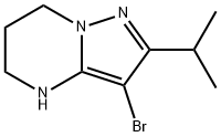 Pyrazolo[1,5-a]pyrimidine, 3-bromo-4,5,6,7-tetrahydro-2-(1-methylethyl)- Structural