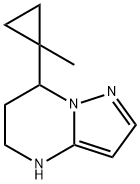 Pyrazolo[1,5-a]pyrimidine, 4,5,6,7-tetrahydro-7-(1-methylcyclopropyl)- Structural