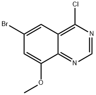 Quinazoline, 6-bromo-4-chloro-8-methoxy- Structural