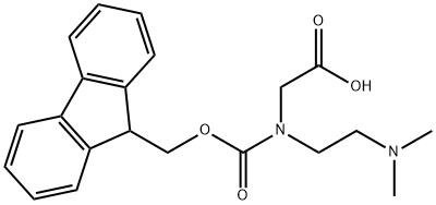 Glycine, N-[2-(dimethylamino)ethyl]-N-[(9H-fluoren-9-ylmethoxy)carbonyl]- Structural