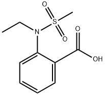 Benzoic acid, 2-[ethyl(methylsulfonyl)amino]- Structural