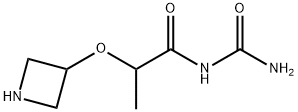 Propanamide, N-(aminocarbonyl)-2-(3-azetidinyloxy)- Structural