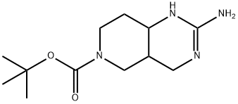 Pyrido[4,3-d]pyrimidine-6(4H)-carboxylic acid, 2-amino-1,4a,5,7,8,8a-hexahydro-, 1,1-dimethylethyl ester Structural