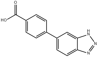 Benzoic acid, 4-(1H-benzotriazol-6-yl)- Structural