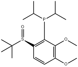 Phosphine, [6-[(R)-(1,1-dimethylethyl)sulfinyl]-2,3-dimethoxyphenyl]bis(1-methylethyl)- Structural