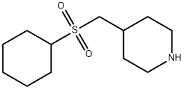 Piperidine, 4-[(cyclohexylsulfonyl)methyl]- Structural