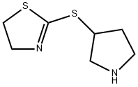 Thiazole, 4,5-dihydro-2-(3-pyrrolidinylthio)- Structural