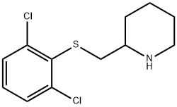 Piperidine, 2-[[(2,6-dichlorophenyl)thio]methyl]- Structural