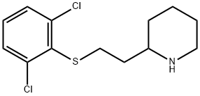 Piperidine, 2-[2-[(2,6-dichlorophenyl)thio]ethyl]- Structural