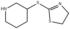 Piperidine, 3-[(4,5-dihydro-2-thiazolyl)thio]- Structural