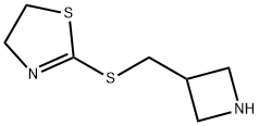 Thiazole, 2-[(3-azetidinylmethyl)thio]-4,5-dihydro- Structural
