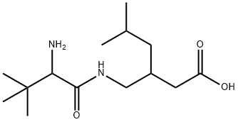 Hexanoic acid, 3-[[(2-amino-3,3-dimethyl-1-oxobutyl)amino]methyl]-5-methyl- Structural