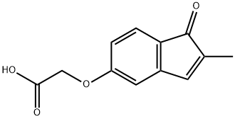 Acetic acid, 2-[(2-methyl-1-oxo-1H-inden-5-yl)oxy]- Structural