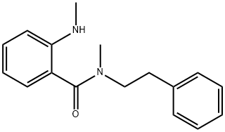 N-methyl-2-(methylamino)-N-(2-phenylethyl)benzamide Structural