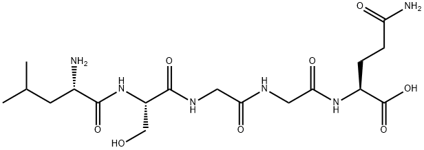 L-Glutamine, L-leucyl-L-serylglycylglycyl- Structural