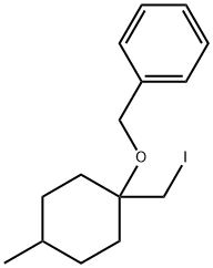 Benzene, [[[1-(iodomethyl)-4-methylcyclohexyl]oxy]methyl]- Structural