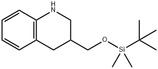 Quinoline, 3-[[[(1,1-dimethylethyl)dimethylsilyl]oxy]methyl]-1,2,3,4-tetrahydro- Structural