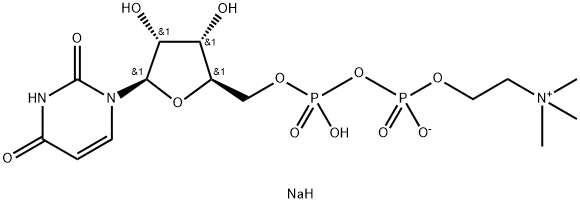 Uridine Diphosphate Choline (UDPC) Sodium Salt Structural