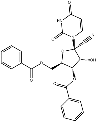 Uridine, 1'-C-cyano-, 3',5'-dibenzoate Structural