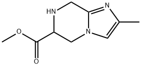 Imidazo[1,2-a]pyrazine-6-carboxylic acid, 5,6,7,8-tetrahydro-2-methyl-, methyl ester Structural