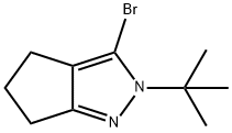Cyclopentapyrazole, 3-bromo-2-(1,1-dimethylethyl)-2,4,5,6-tetrahydro- Structural