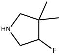 Pyrrolidine, 4-fluoro-3,3-dimethyl- Structural