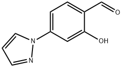 Benzaldehyde, 2-hydroxy-4-(1H-pyrazol-1-yl)- Structural