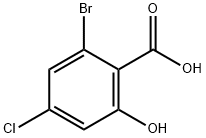 Benzoic acid, 2-bromo-4-chloro-6-hydroxy- Structural