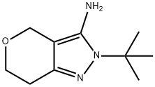 Pyrano[4,3-c]pyrazol-3-amine, 2-(1,1-dimethylethyl)-2,4,6,7-tetrahydro- Structural