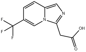 Imidazo[1,5-a]pyridine-3-acetic acid, 6-(trifluoromethyl)- Structural