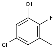 Phenol, 5-chloro-2-fluoro-3-methyl- Structural