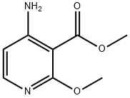 methyl 2-methoxy-4-amino nicotinate Structural