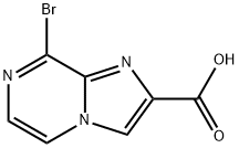 Imidazo[1,2-a]pyrazine-2-carboxylic acid, 8-bromo- Structural