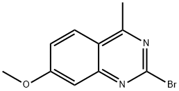 Quinazoline, 2-bromo-7-methoxy-4-methyl- Structural