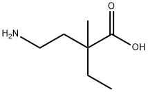 Butanoic acid, 4-amino-2-ethyl-2-methyl- Structural